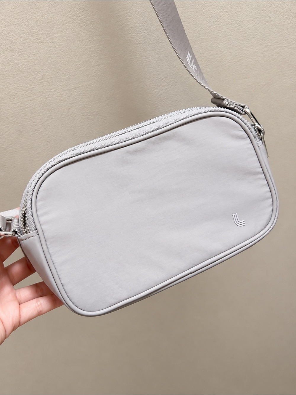 Lole Pale Gray Crossbody Bag